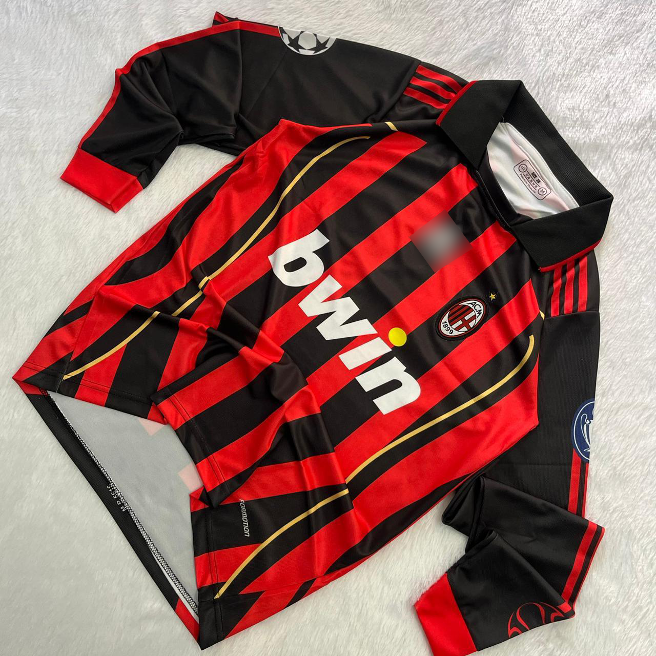 AC Milan 2006-2007 home full-sleeve Maldini 3 Retro Football Jersey